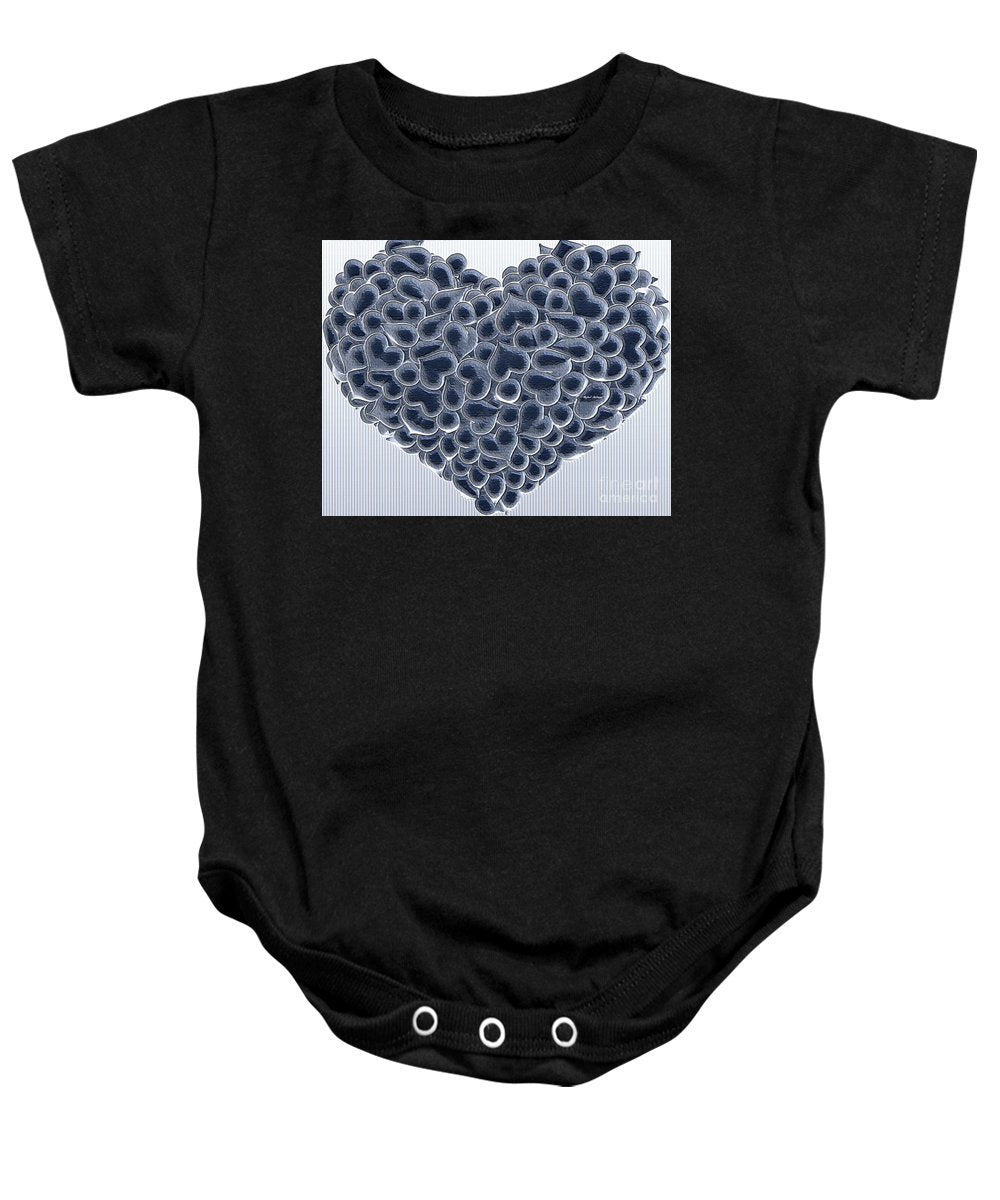 My Love Is Yours In Black And White - Baby Onesie