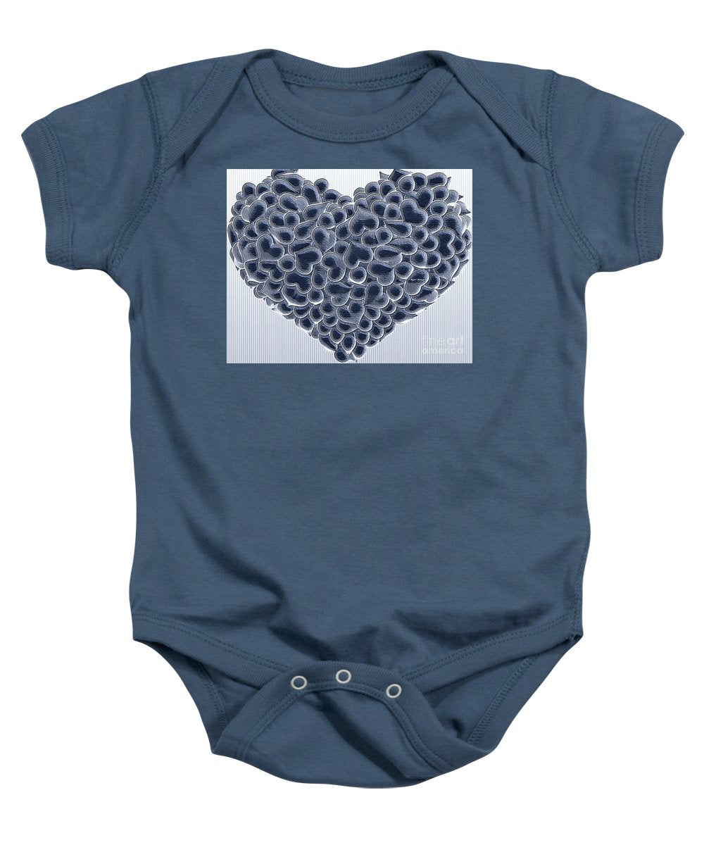 My Love Is Yours In Black And White - Baby Onesie