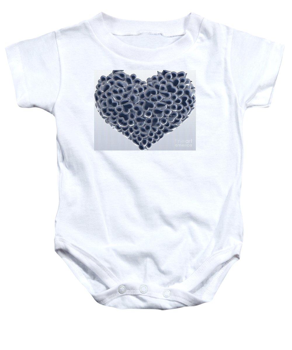 My Love Is Yours In Black And White - Baby Onesie