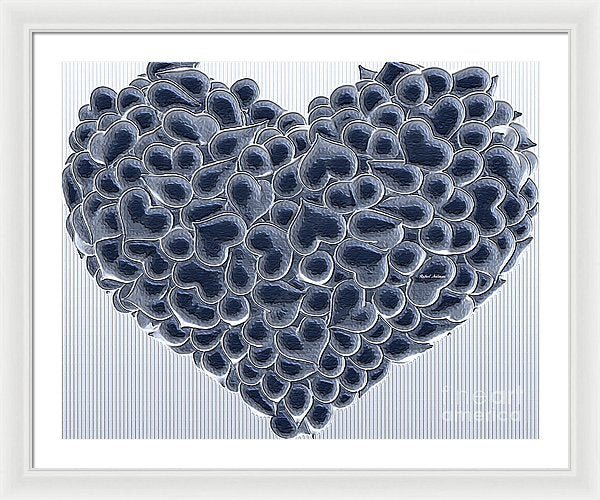 My Love Is Yours In Black And White - Framed Print