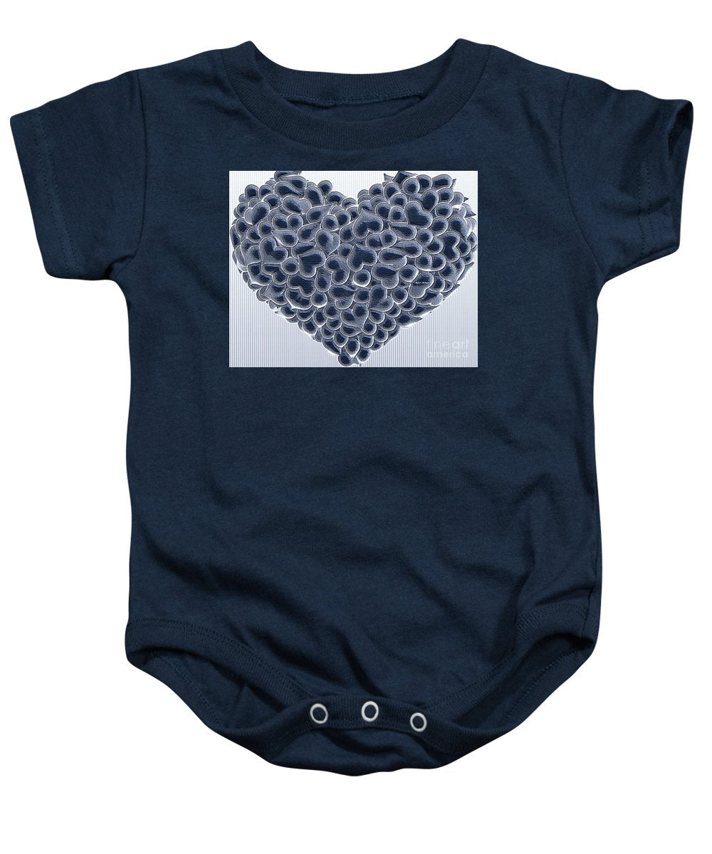 My Love Is Yours In Black And White - Baby Onesie