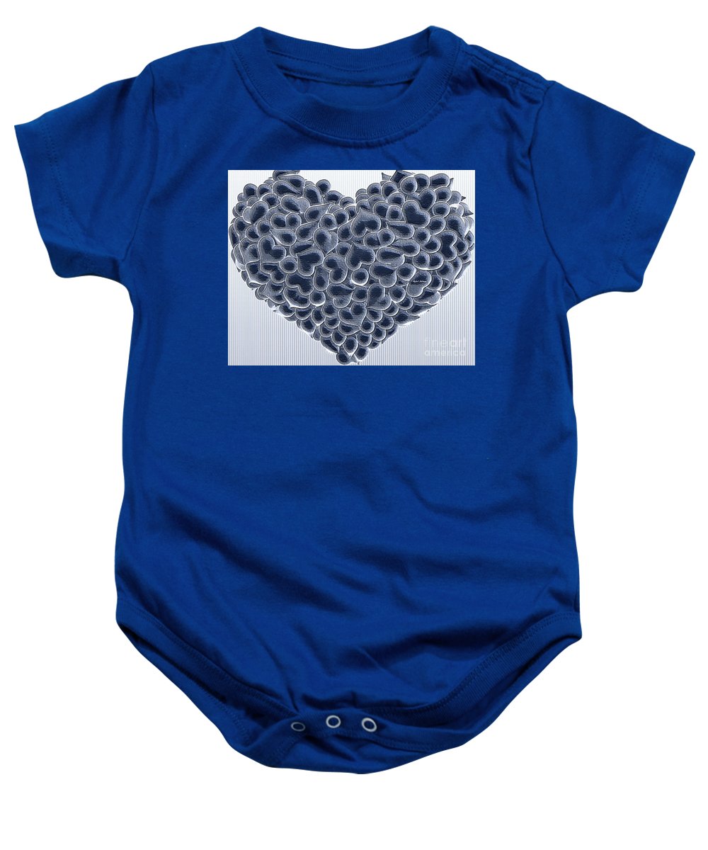 My Love Is Yours In Black And White - Baby Onesie