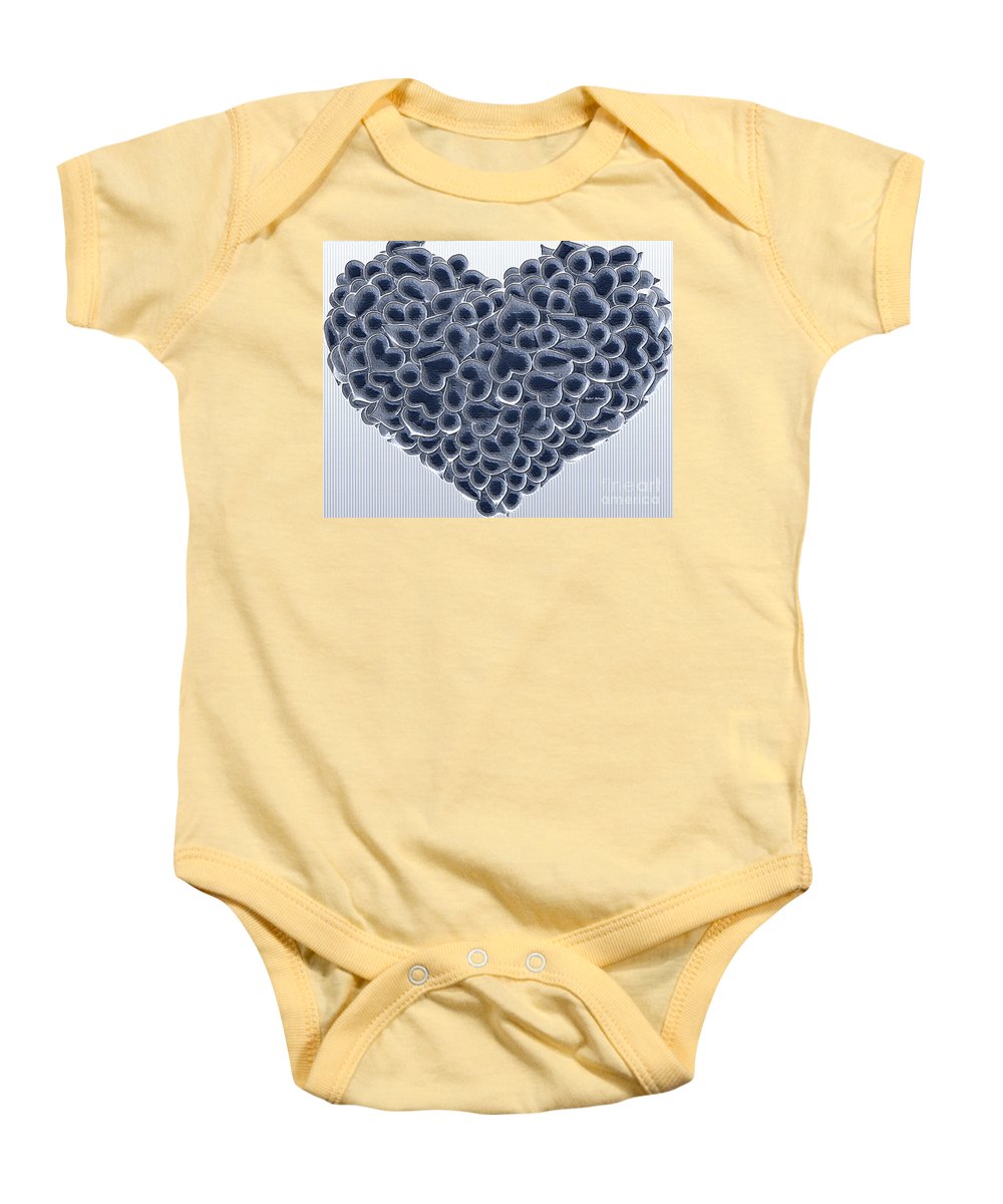 My Love Is Yours In Black And White - Baby Onesie