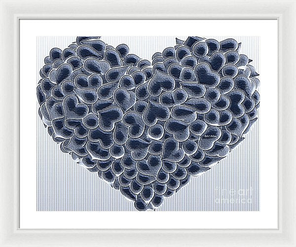 My Love Is Yours In Black And White - Framed Print