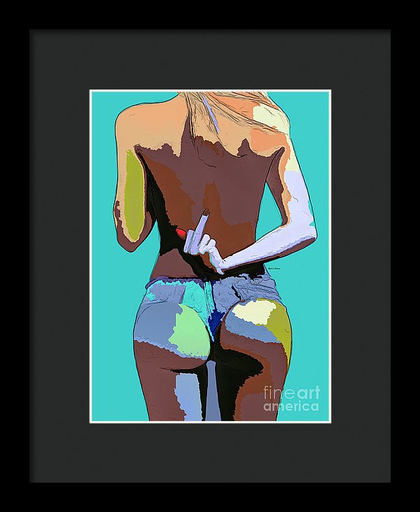 Naughty Too - Framed Print