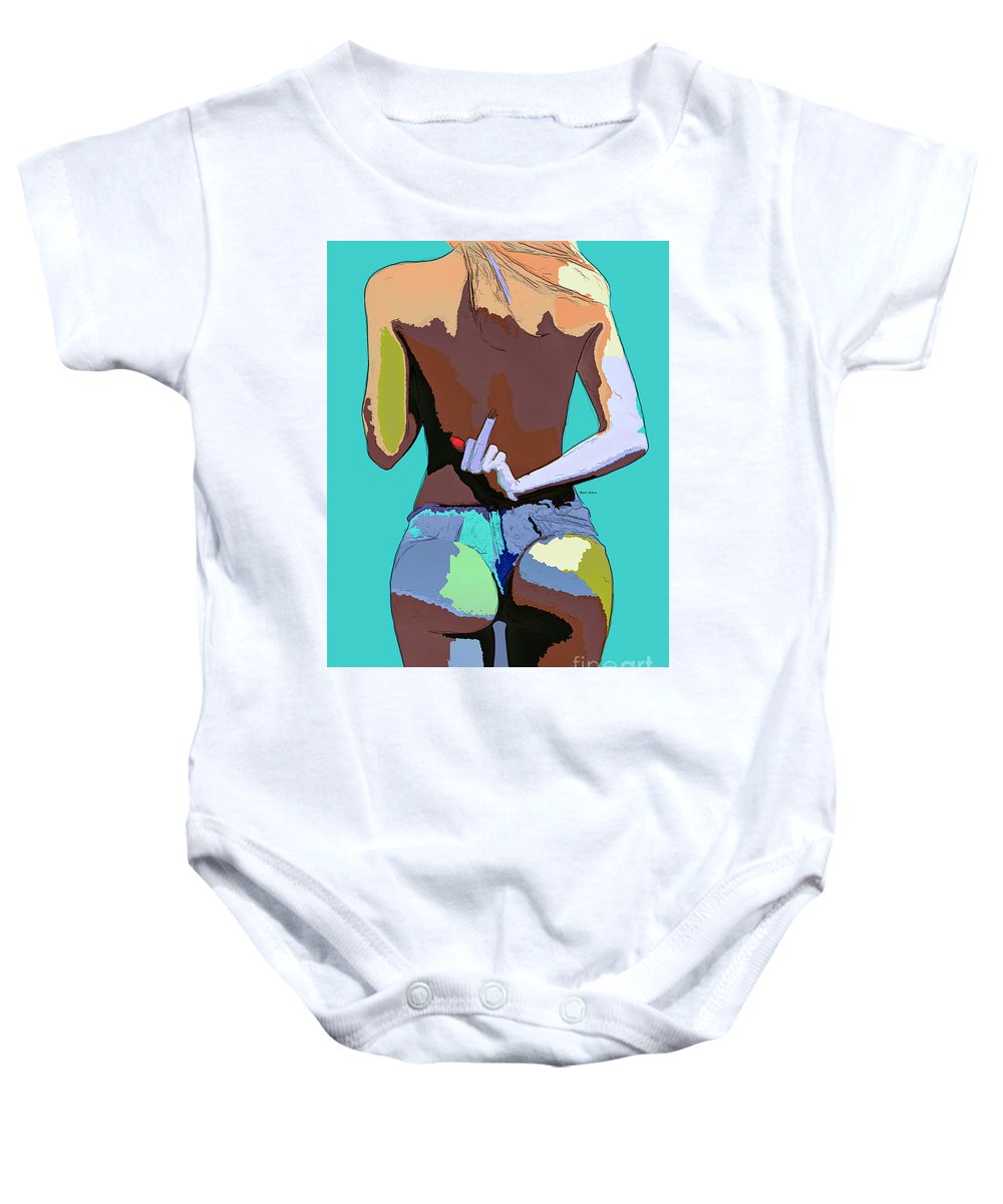 Naughty Too - Baby Onesie