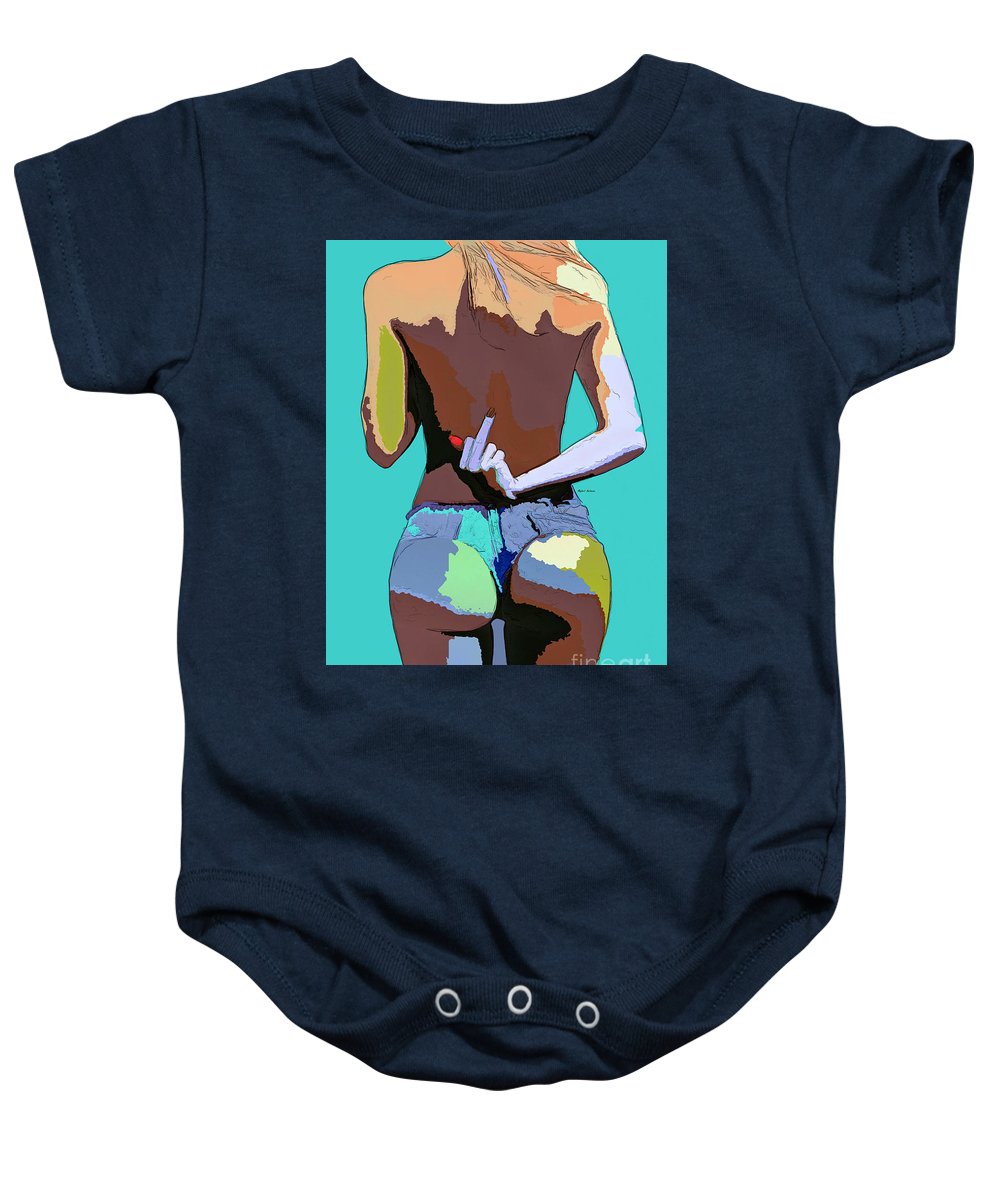 Naughty Too - Baby Onesie