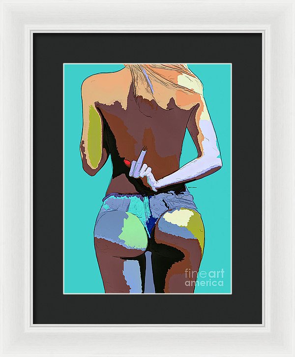 Naughty Too - Framed Print