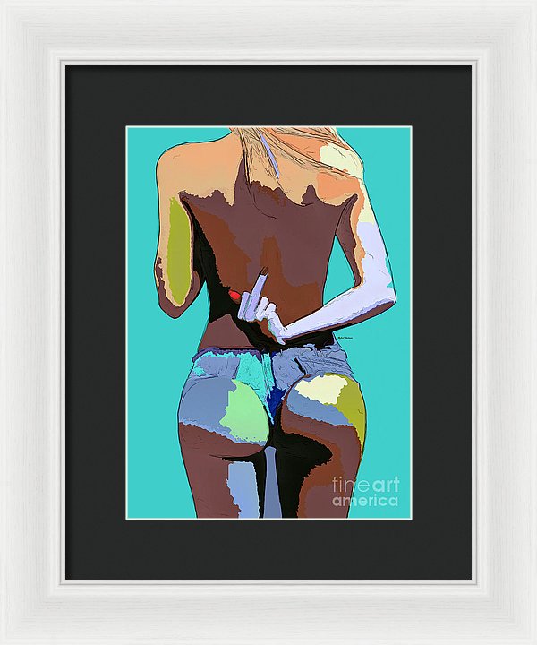 Naughty Too - Framed Print