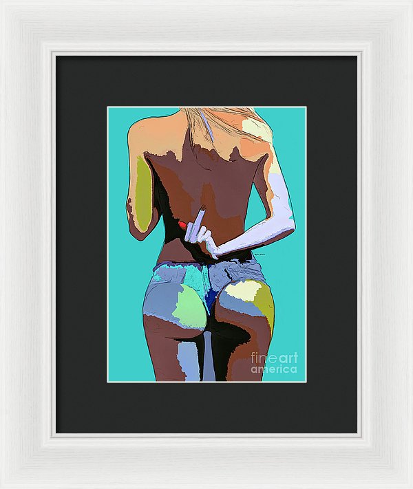 Naughty Too - Framed Print