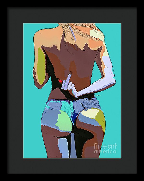 Naughty Too - Framed Print