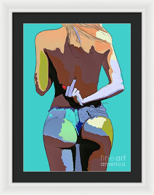 Naughty Too - Framed Print