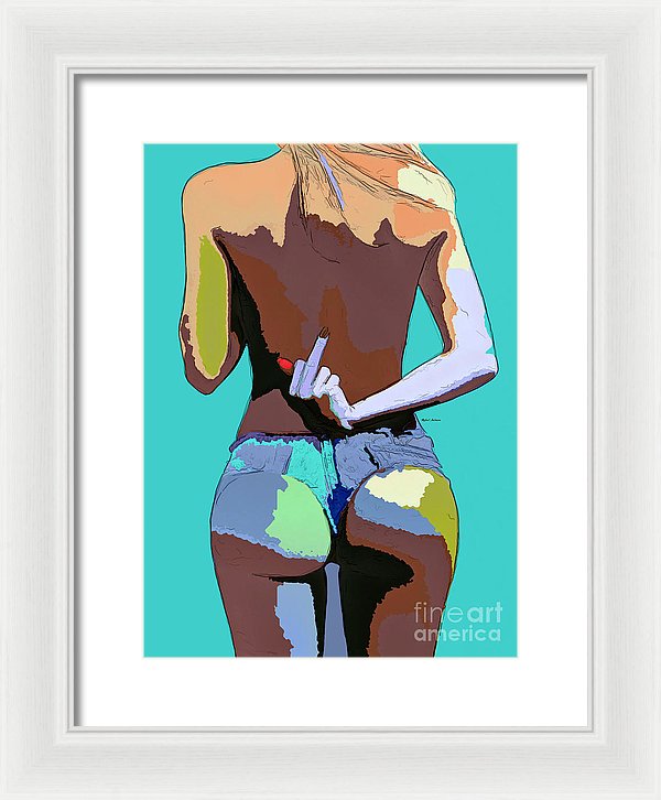 Naughty Too - Framed Print