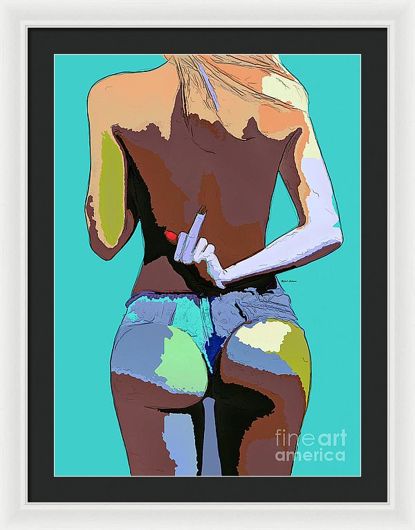 Naughty Too - Framed Print