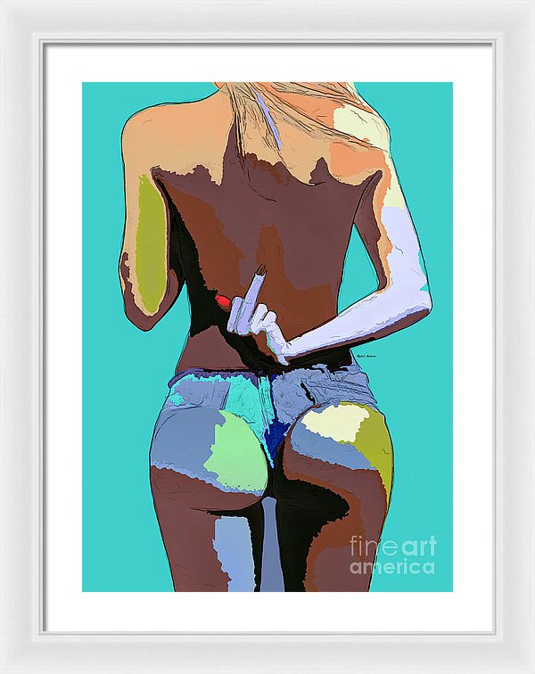 Naughty Too - Framed Print