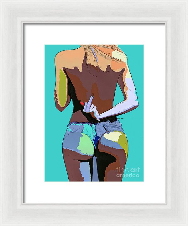 Naughty Too - Framed Print