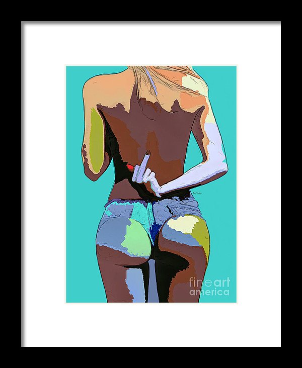 Naughty Too - Framed Print