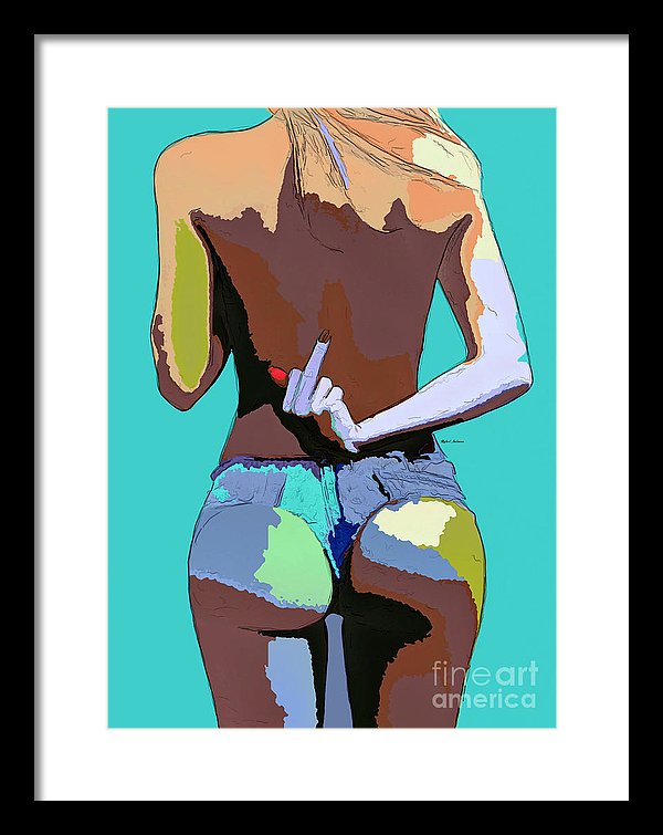 Naughty Too - Framed Print