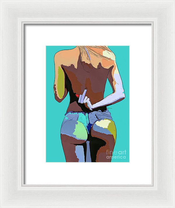 Naughty Too - Framed Print