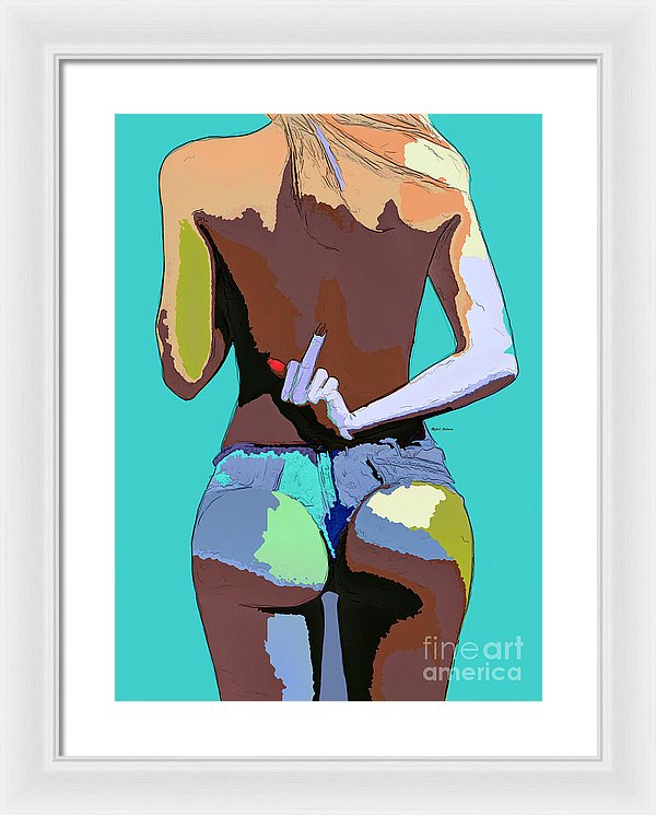 Naughty Too - Framed Print