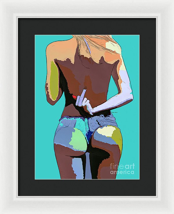 Naughty Too - Framed Print