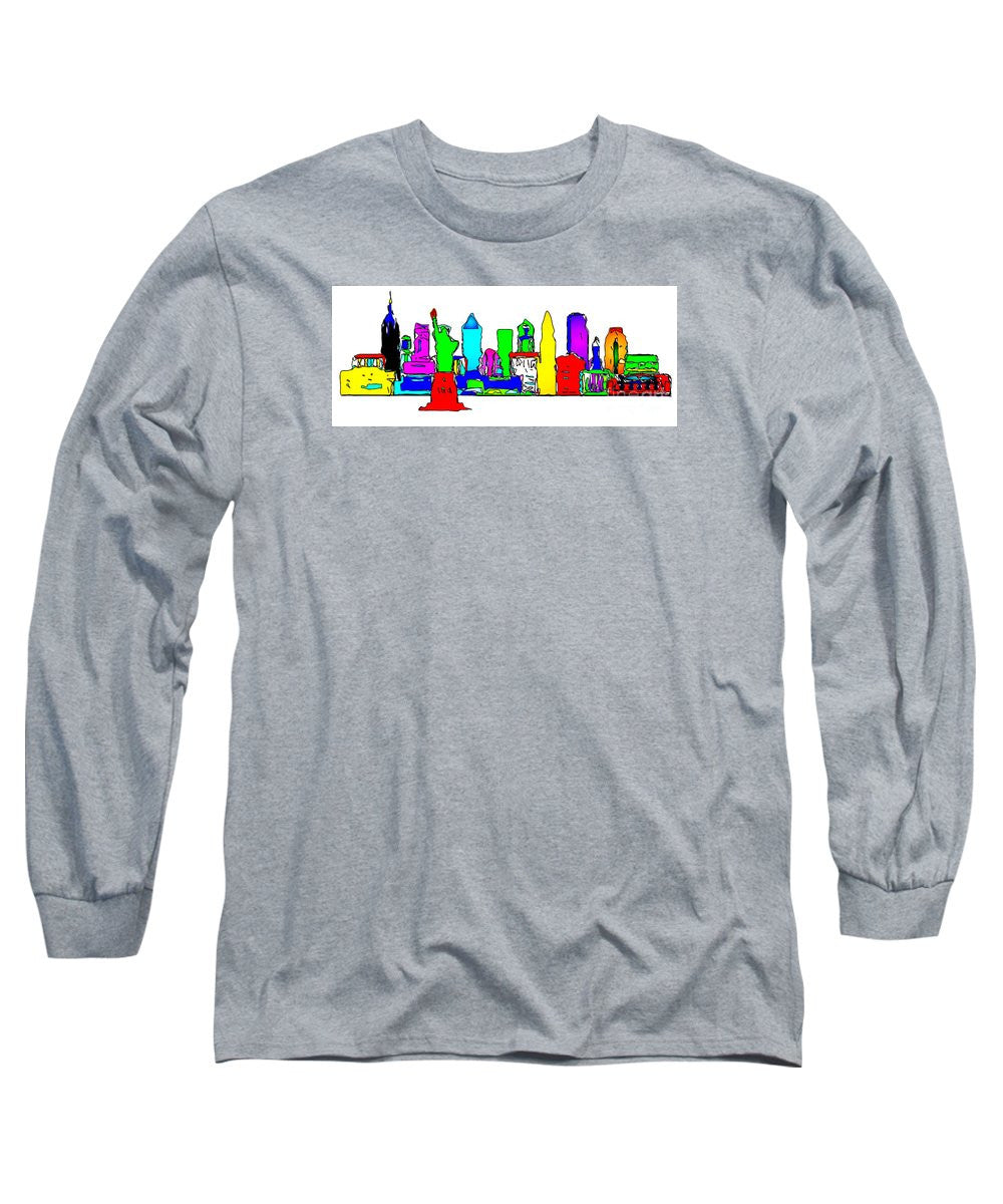 Long Sleeve T-Shirt - New York City - Pop Art