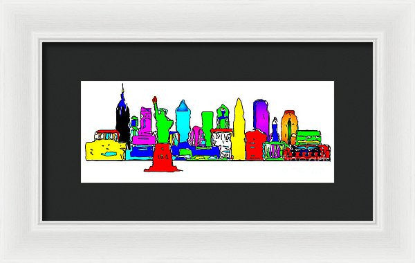 Framed Print - New York City - Pop Art