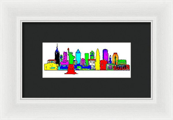 Framed Print - New York City - Pop Art