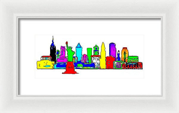 Framed Print - New York City - Pop Art