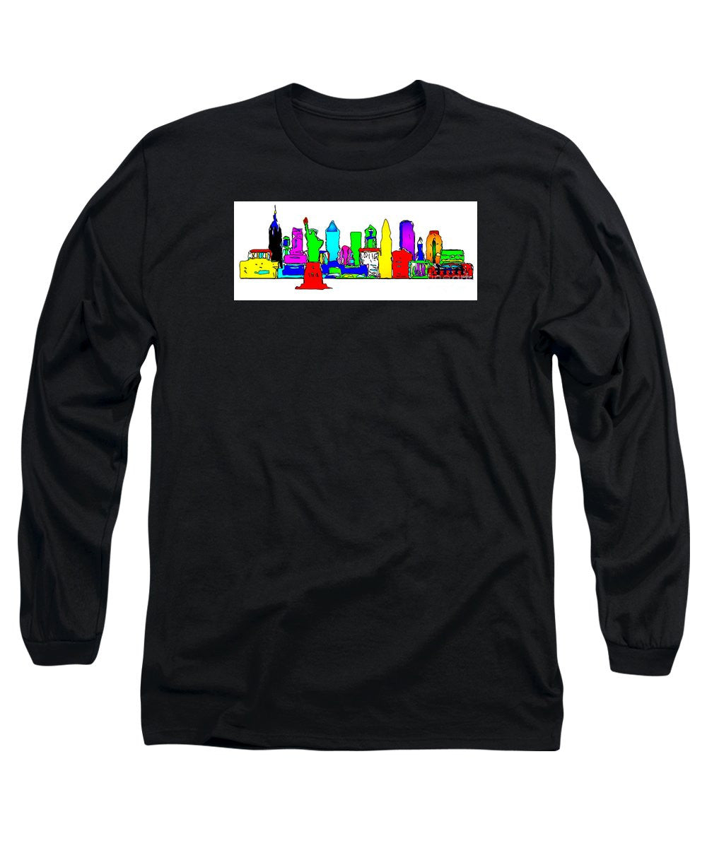 Long Sleeve T-Shirt - New York City - Pop Art