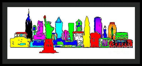 Framed Print - New York City - Pop Art