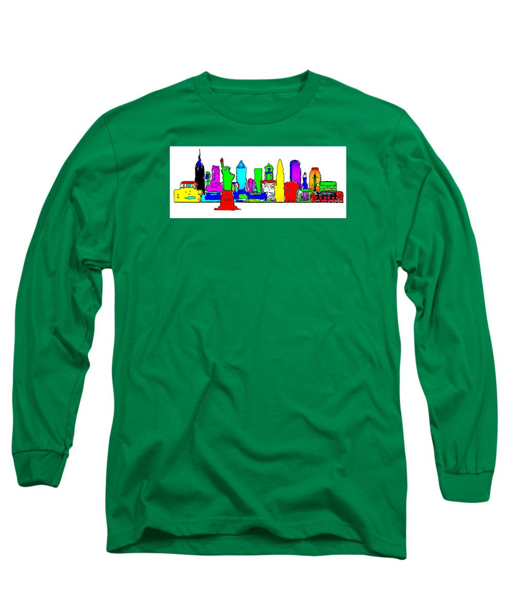 Long Sleeve T-Shirt - New York City - Pop Art