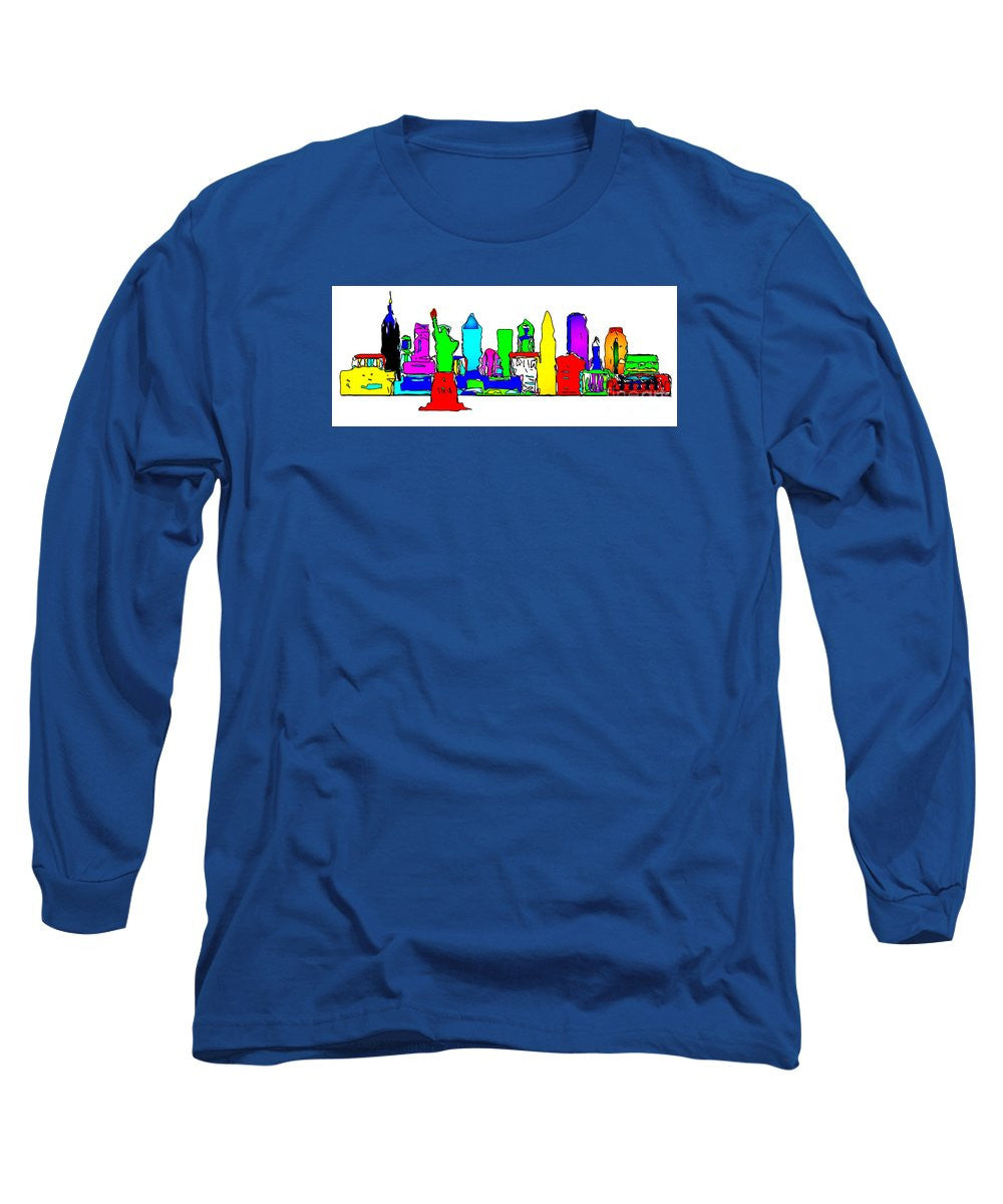 Long Sleeve T-Shirt - New York City - Pop Art