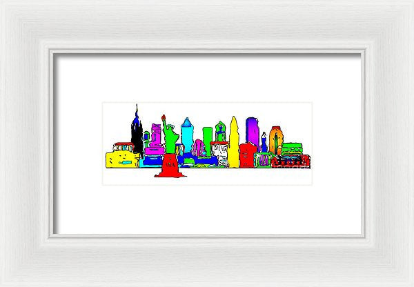 Framed Print - New York City - Pop Art