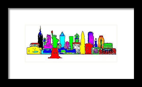 Framed Print - New York City - Pop Art