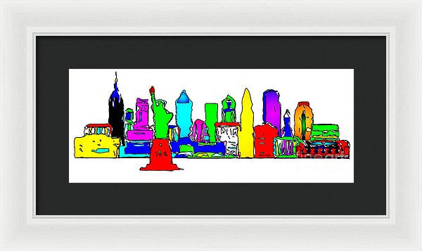 Framed Print - New York City - Pop Art