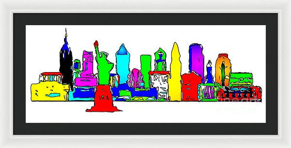 Framed Print - New York City - Pop Art