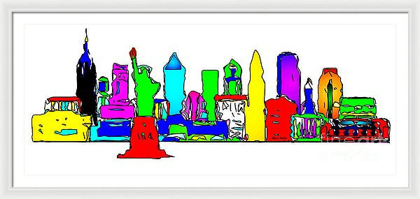 Framed Print - New York City - Pop Art