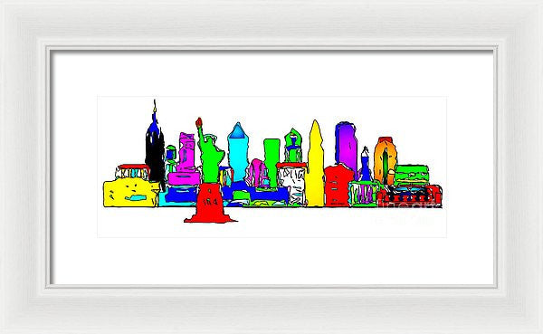 Framed Print - New York City - Pop Art