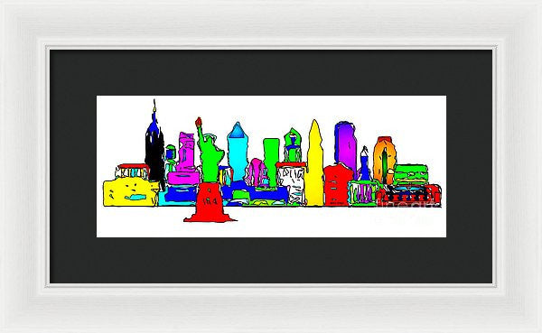 Framed Print - New York City - Pop Art