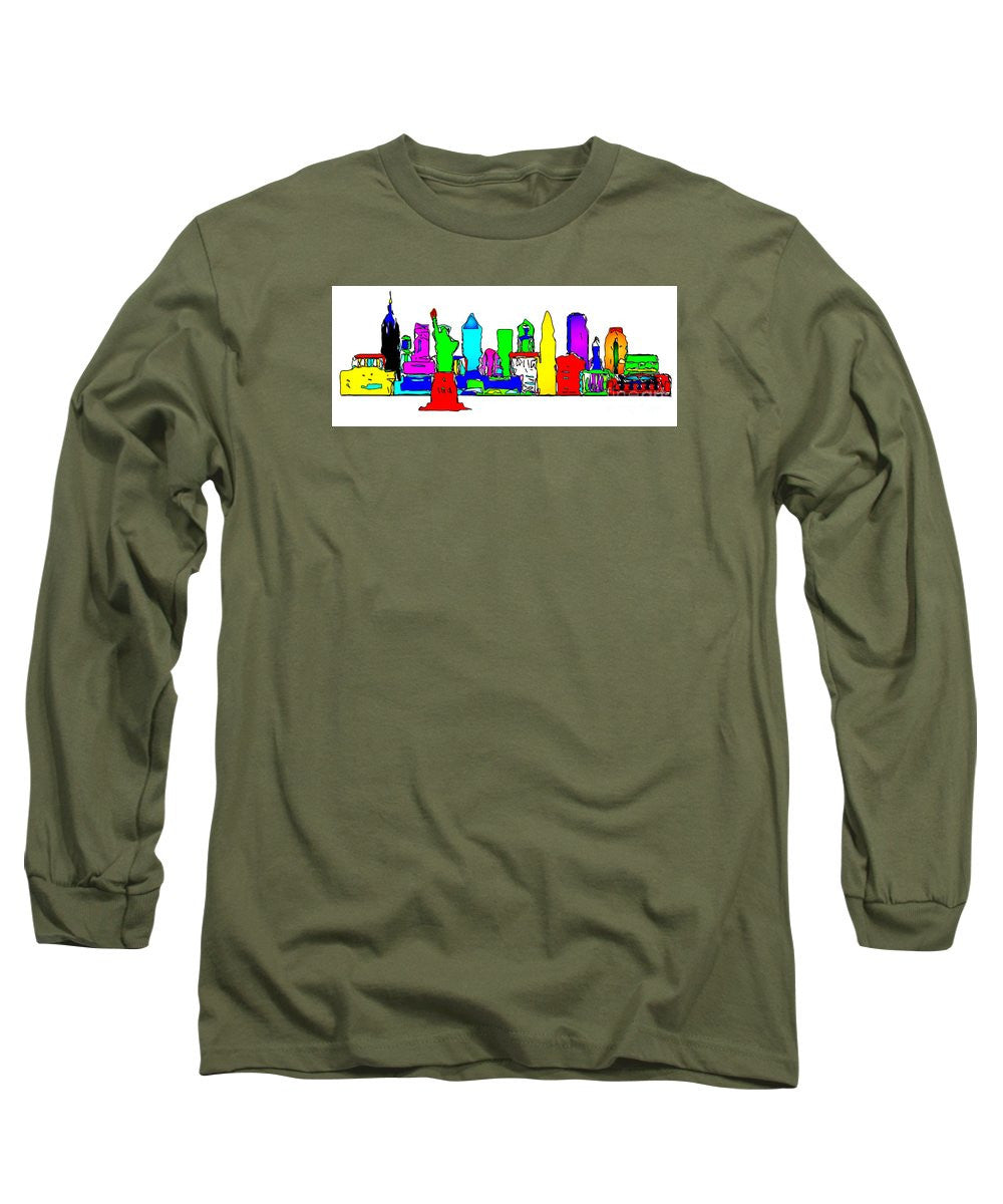 Long Sleeve T-Shirt - New York City - Pop Art