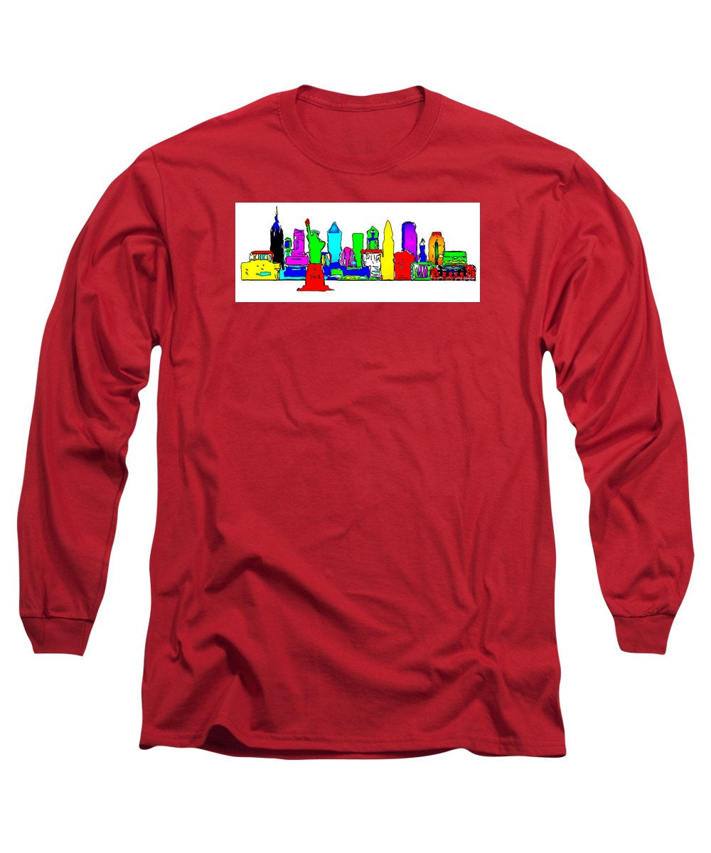 Long Sleeve T-Shirt - New York City - Pop Art