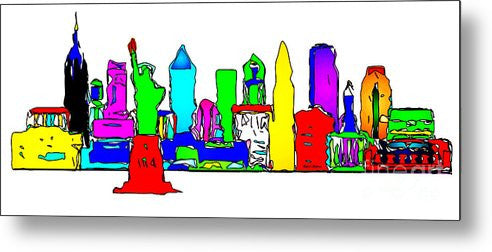 Metal Print - New York City - Pop Art