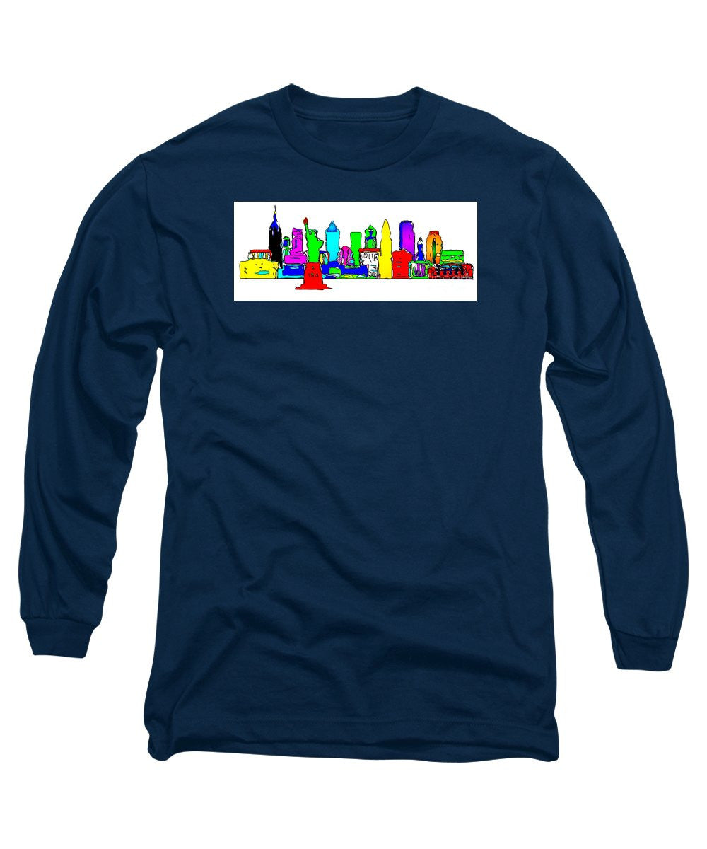 Long Sleeve T-Shirt - New York City - Pop Art