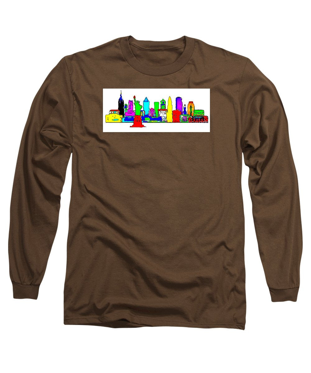 Long Sleeve T-Shirt - New York City - Pop Art