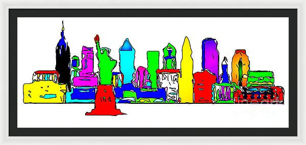 Framed Print - New York City - Pop Art