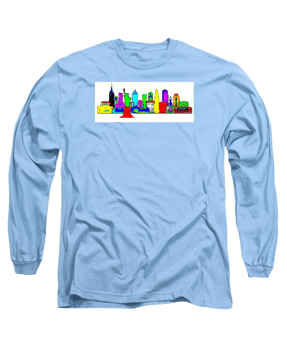 Long Sleeve T-Shirt - New York City - Pop Art