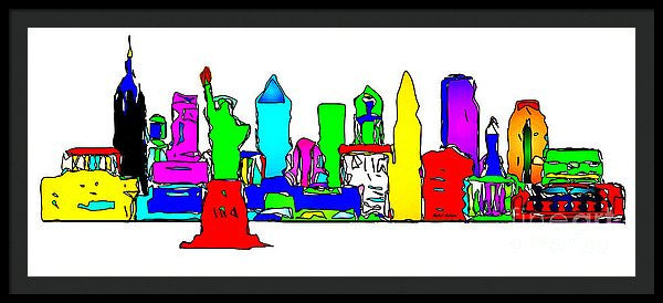 Framed Print - New York City - Pop Art