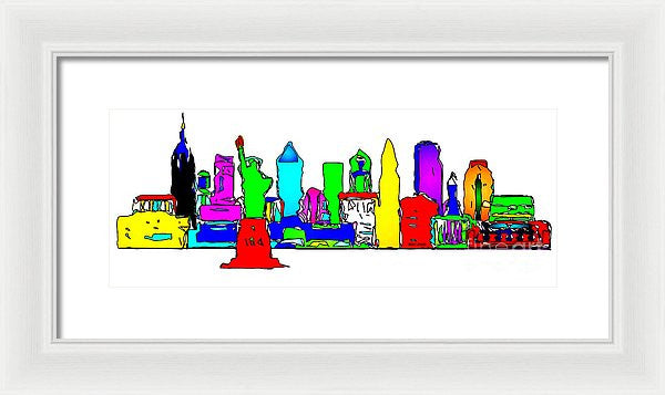 Framed Print - New York City - Pop Art