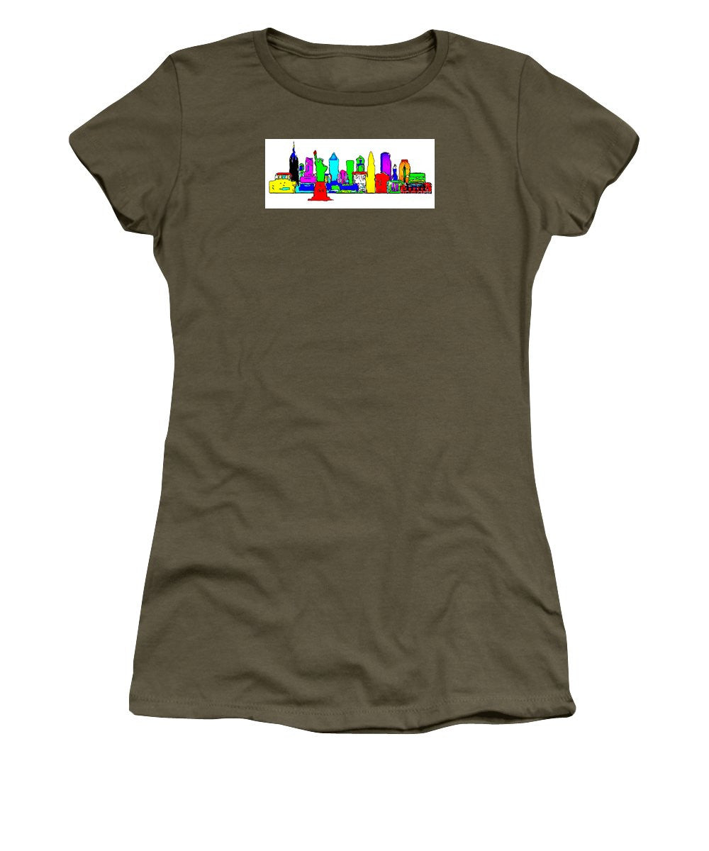 Women's T-Shirt (Junior Cut) - New York City - Pop Art